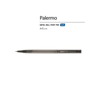 Ручка шариковая автоматическая BrunoVisconti® PALERMO цвет корпуса вороненая сталь, 0.7 мм-1