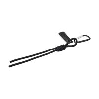 Брелок-веревочка на карабине, черный