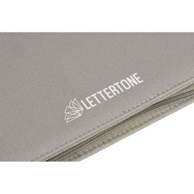 Портфолио А4 из RPET на молнии Harvey, 40 л FSC бумаги, серый-11