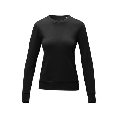 Женский свитер Zenon с круглым вырезом, черный-1