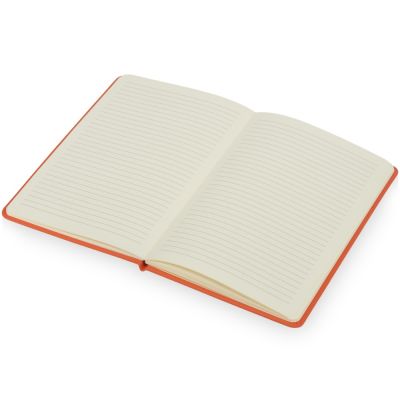 Блокнот Wispy, твердая обложка A5, 64 листа в линейку, оранжевый-1