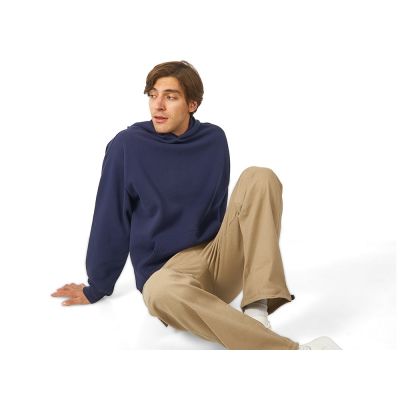 Толстовка с капюшоном оверсайз Berlin унисекс, темно-синий-3