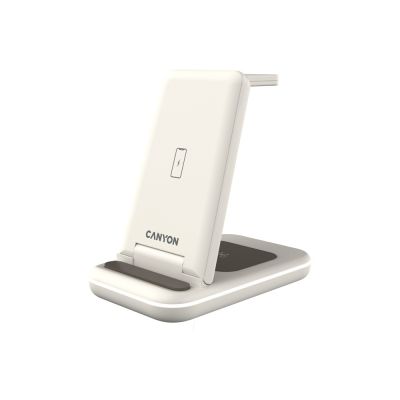 Беспроводное зарядное устройство 3-в-1 CANYON WS-304 (CNS-WCS304B), 15W, бежевый-0