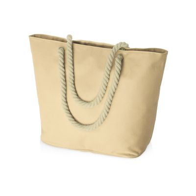 Сумка Seaside для шопинга и пляжа с широким дном, натуральный-0