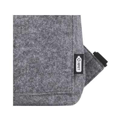 Велосумка Felta 13 л из фетра, переработанного по стандарту GRS, со скручиваемым верхом, средне-серый-5