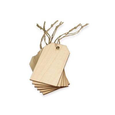 Набор деревянных ярлыков 9,3*5,5 см, 6шт-0