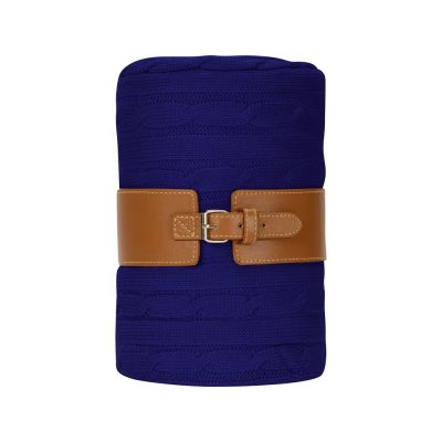 Плед акриловый Braid NEW, темно-синий-3