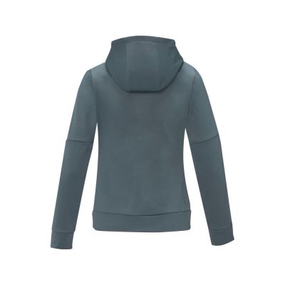 Женский свитер анорак Sayan на молнии на половину длины с капюшоном, steel grey-2