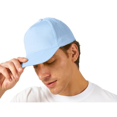 Бейсболка Memphis 5-ти панельная, голубой-1