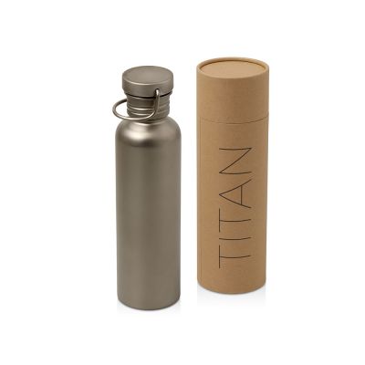 Бутылка для воды из титана Titan, 750ml, темно-серый-0