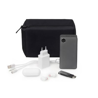 Органайзер для электроники и проводов Aisle, черный-0