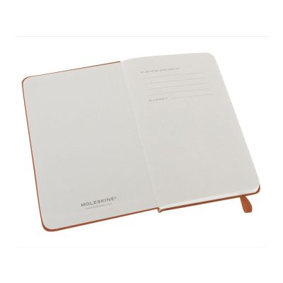 Записная книжка Moleskine Classic (в линейку) в твердой обложке, Pocket (9x14см), оранжевый коралл-1