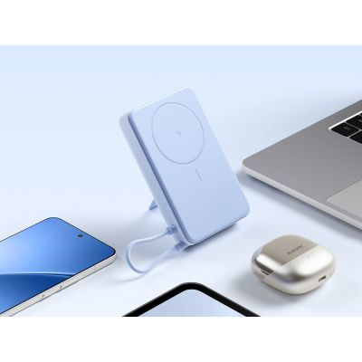 Внешний аккумулятор Xiaomi Magnetic Power Bank 10000 with Built-in Stand Blue-9