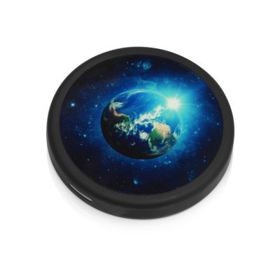 Беспроводное зарядное устройство Sketch с полноцветной печатью, черный-9