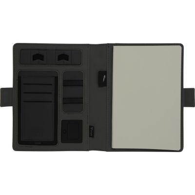 Органайзер с беспроводной зарядкой 5000 mAh Powernote, светло-серый-10