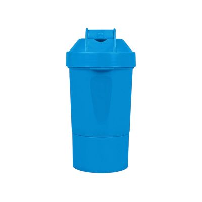 Шейкер для спортивного питания Level Up, голубой-5