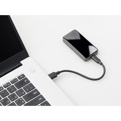 Внешний SSD диск с подсветкой гравировки  Слэш, 256 ГБ-4