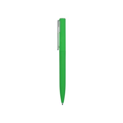 Ручка шариковая пластиковая Bon с покрытием soft touch, зеленый-2