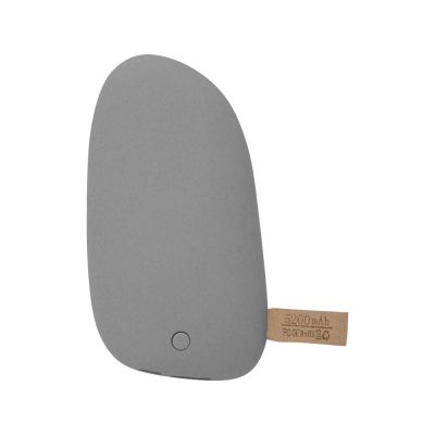 Внешний аккумулятор в форме камня Stone, 5200 mAh, серый-2