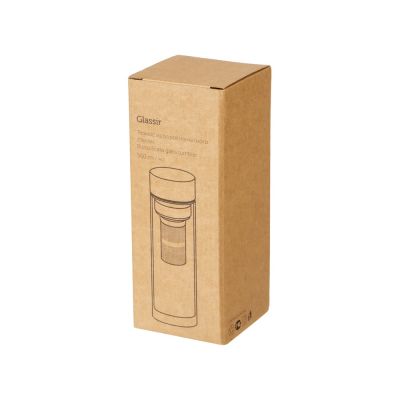 Стеклянная термобутылка Glassir, 500мл, черный-7