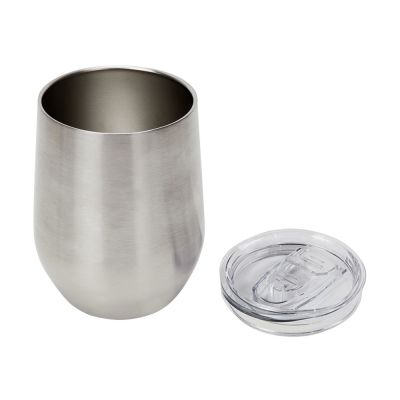 Вакуумная термокружка Sense, непротекаемая крышка, серебристый-3