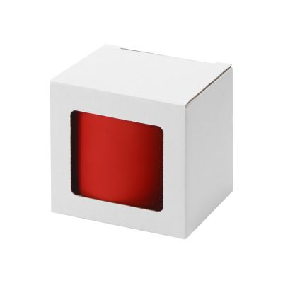 Коробка для кружки с окном, 11,2х9,4х10,7 см., белый-1