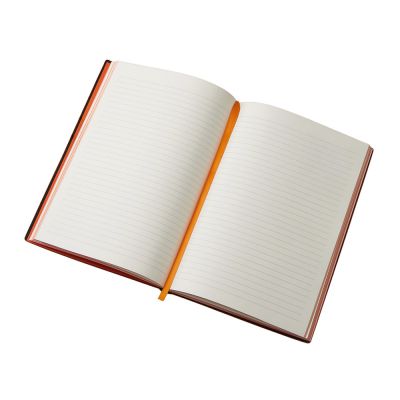 Блокнот C1 софт-тач, гибкая обложка, 128 листов, оранжевый-3