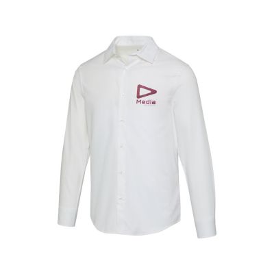 Citrine мужская рубашка из твила - Белый-4