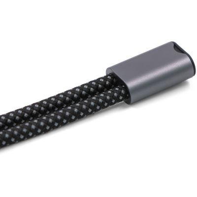 Ремешок-держатель для телефона с зарядным кабелем USB-C - USB-C Lany Wristband Charge Eco, серый-4