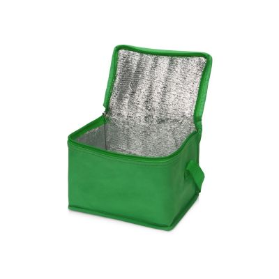 Сумка-холодильник Reviver из нетканого переработанного материала RPET, зеленый-2