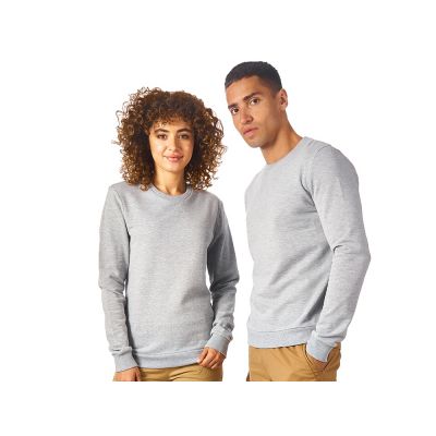 Свитшот Motion унисекс с начесом, серый меланж-0