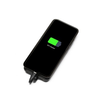Портативное беспроводное зарядное устройство Octopus Air, 5000 mAh, черный-3