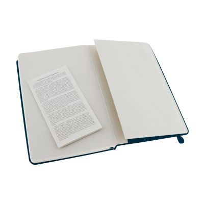 Записная книжка Moleskine Classic (нелинованный) в твердой обложке, Large (13х21см), голубой сапфир-3