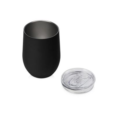 Термокружка Sense Gum, soft-touch, непротекаемая крышка, 370мл, черный-1