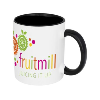 Цветная кружка Pix для сублимации, белый/черный-3