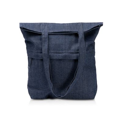 Сумка из переработанной джинсовой ткани Крик (Kirk), синий-0