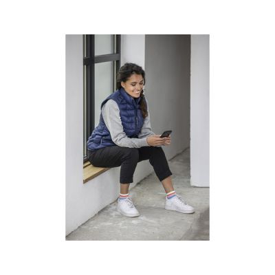 Женский утепленный жилет Pallas  из переработанных материалов по стандарту GRS - Темно - синий-4