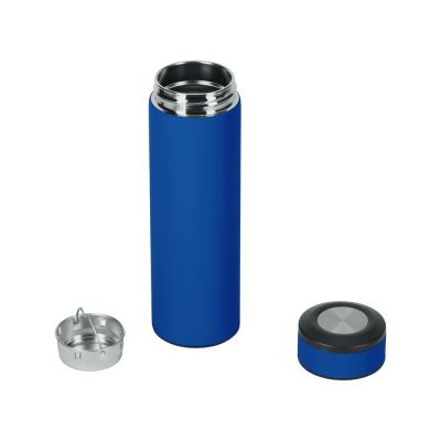 Вакуумный термос Vacuum Flask C1, soft touch, 420мл, синий-1