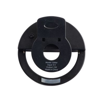 Световое кольцо для селфи Glitter, черный-5
