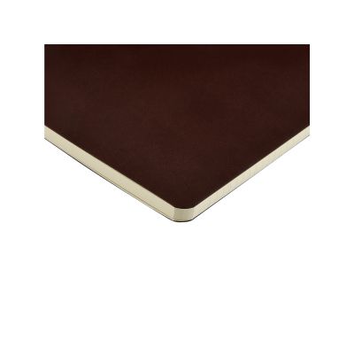 Бизнес тетрадь А5 Megapolis flex 60 л. soft touch клетка, коричневый-3