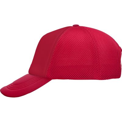 Бейсболка с сеткой Newport, красный-5