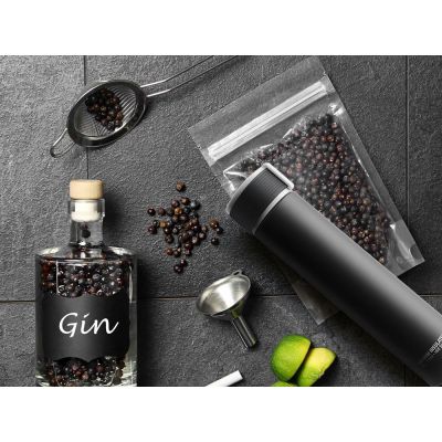 Термос SKINNY MINI, черный-14