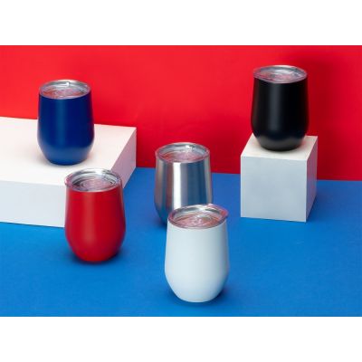 Вакуумная термокружка Sense, синий-7