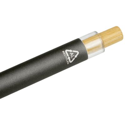 Ручка из переработанного алюминия Blossom, цвет вороненой стали-3