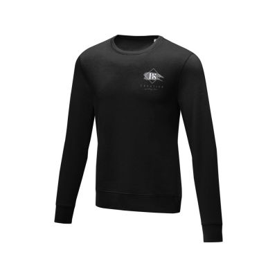 Мужской свитер Zenon с круглым вырезом, черный-5