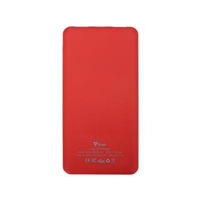 Портативное зарядное устройство Reserve с USB Type-C, 5000 mAh, красный-2