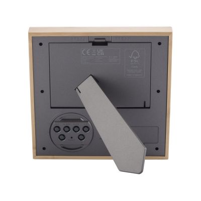 Бамбуковая фоторамка Sasa с метеостанцией, натуральный-2