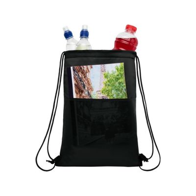 Сумка-холодильник Oriole на шнуровке на 12 банок, черный-3