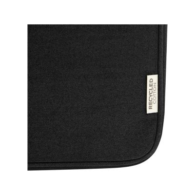 Чехол для 14-дюймового ноутбука Joey объемом 2 л из брезента, переработанного по стандарту GRS, черный-5