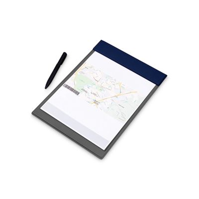 Планшет на магнитах без крышки из экокожи Favor, темно-синий-2